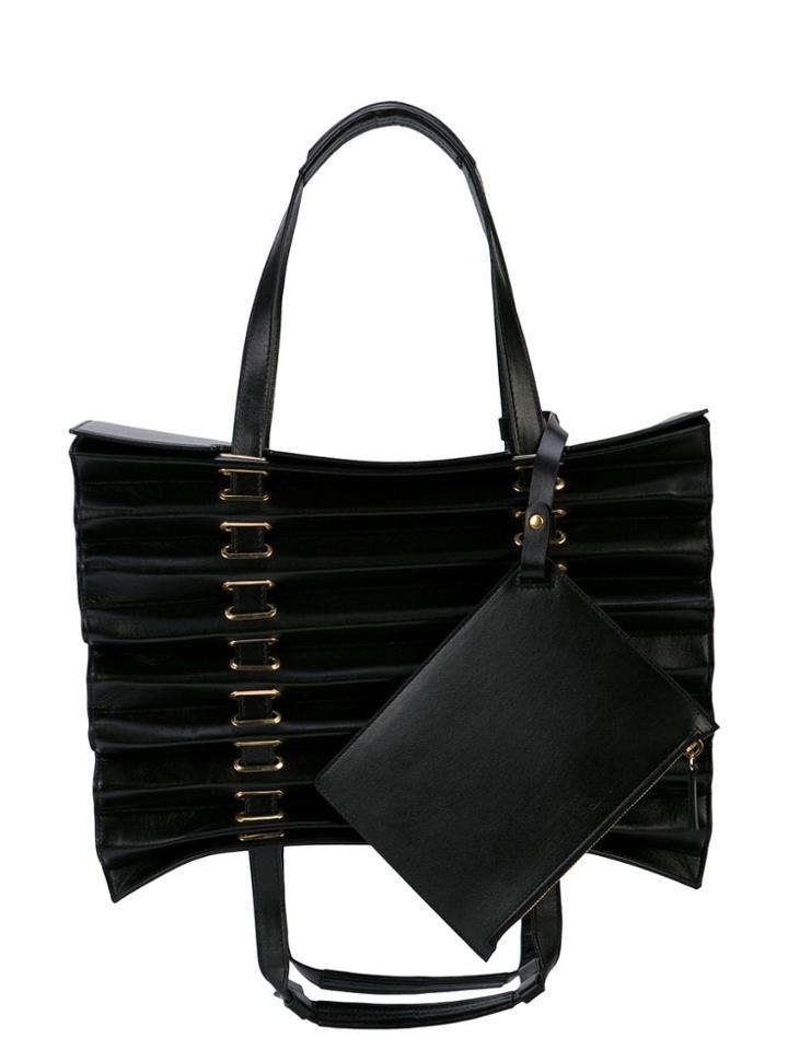 Y/project Accordion Shoulder Bag - Black