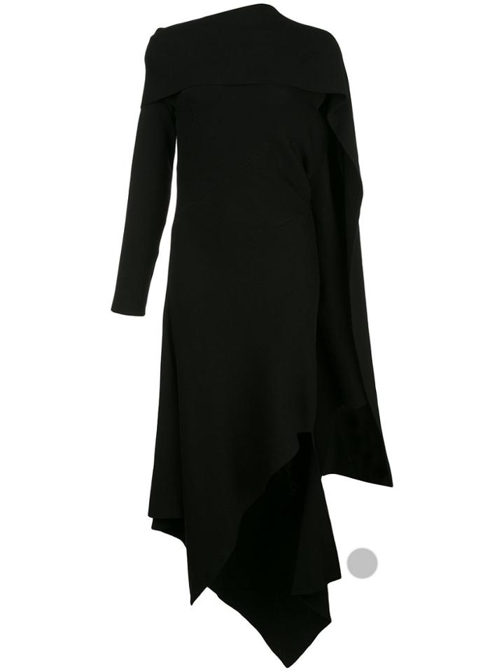 Monse Draped Detail Knitted Dress - Black