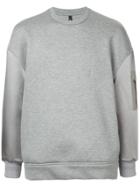 Neil Barrett Arrow Embroidered Sweatshirt - Grey