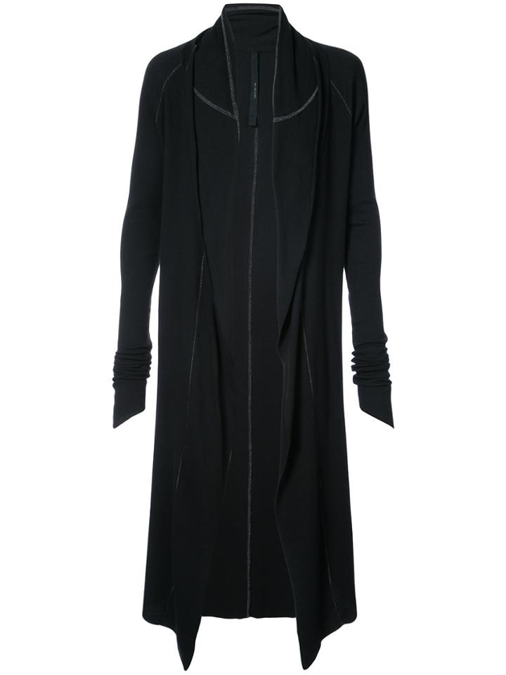 Army Of Me Long Open Neck Cardigan - Black