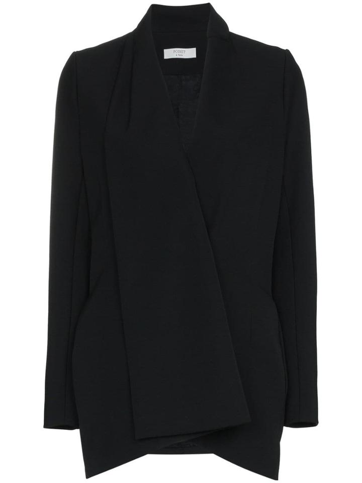Poiret Scarf Detail Blazer - Black