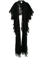 Comme Des Garçons Noir Kei Ninomiya Draped Biker Jacket - Black
