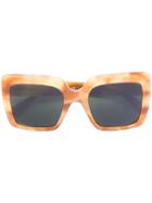 Dolce & Gabbana Eyewear - Oversized Square Sunglasses - Women - Acetate - 52, Brown, Acetate