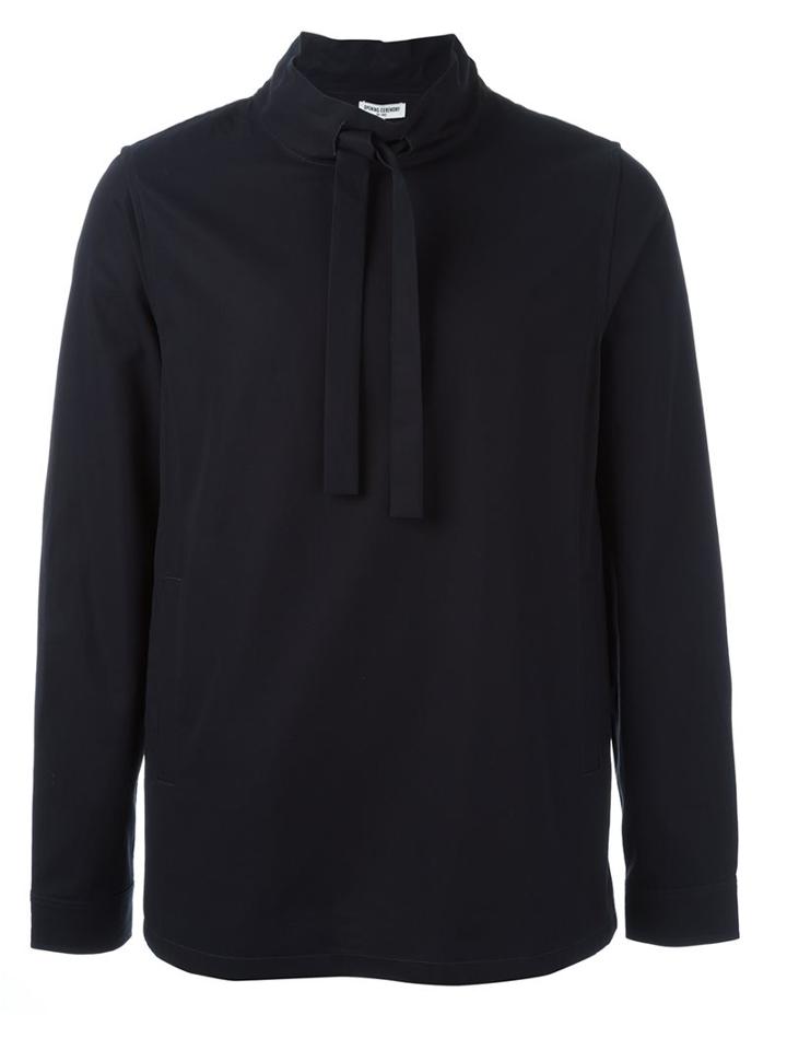 Opening Ceremony Neck Tie Pullover Shirt, Men's, Size: Small, Blue, Cotton