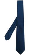 Borrelli Classic Plain Tie - Blue