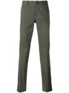 Incotex - Chino Trousers - Men - Cotton/spandex/elastane - 54, Green, Cotton/spandex/elastane