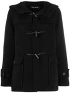 Iris Von Arnim Hooded Duffle Coat - Black
