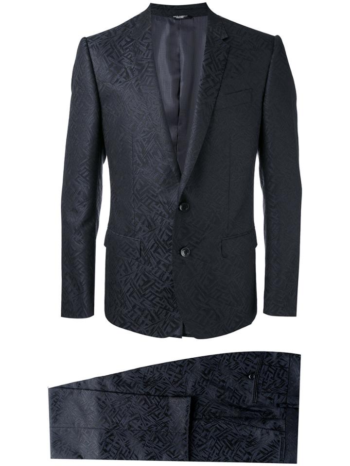 Dolce & Gabbana Jacquard Martini Suit - Blue