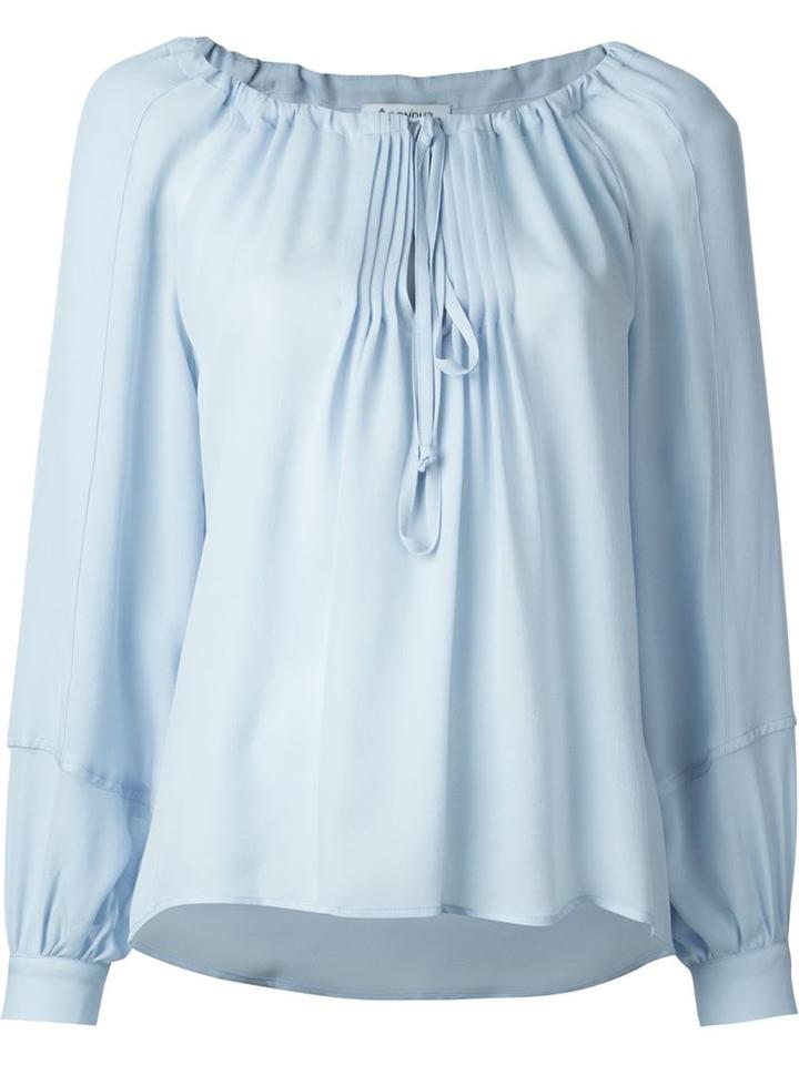 Dondup Sannia Blouse, Women's, Size: 42, Blue, Silk