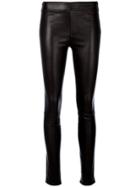Helmut Lang Leather Leggings - Brown