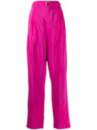 Lemaire Belted Wide Leg Trousers - Pink
