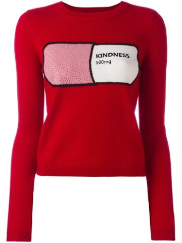 Alice+olivia 'gara Kindness Prescription' Jumper, Women's, Size: Small, Red, Spandex/elastane/wool