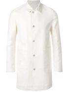 Jil Sander Single Breasted Coat, Men's, Size: 50, Nude/neutrals, Cotton/spandex/elastane