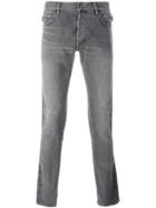 Balmain Side Ribbed Detail Jeans - Grey