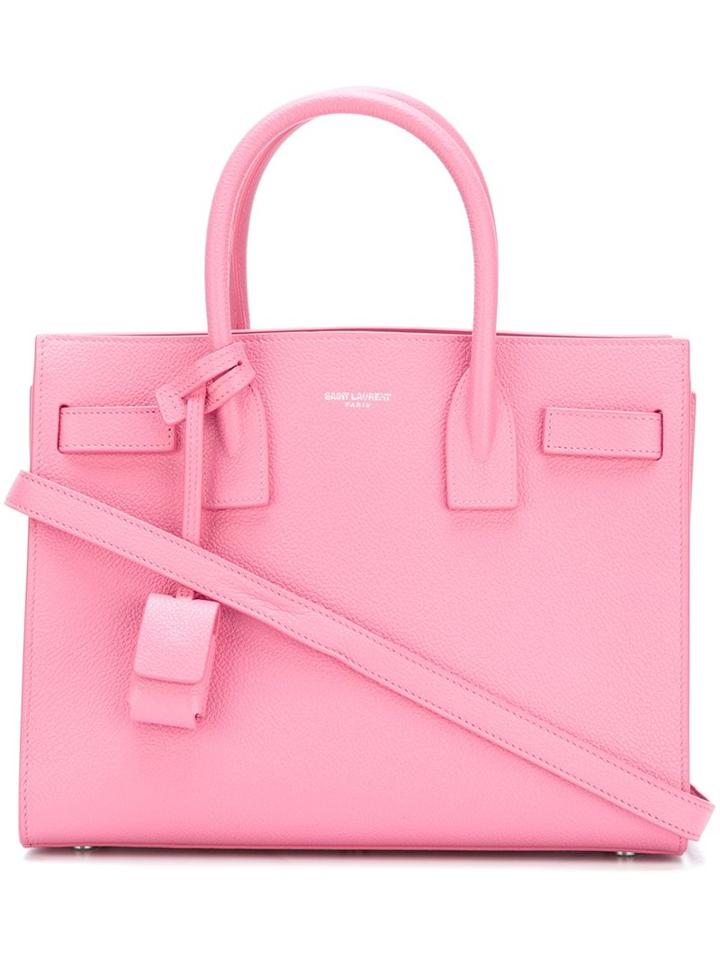 Saint Laurent Baby 'sac De Jour' Tote, Women's, Pink/purple