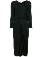 Marni Asymmetric Midi Dress - Black