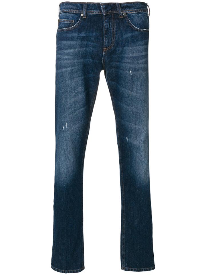 Neil Barrett Faded Front Jeans - Blue