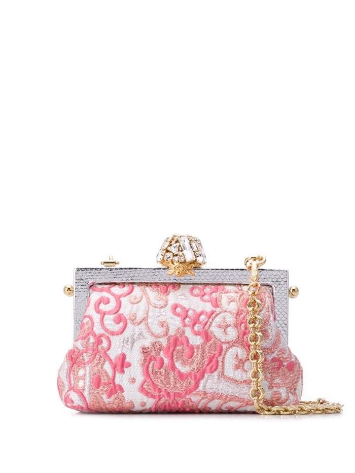 Dolce & Gabbana Embellished Clutch Bag - Pink