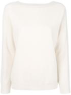 Fabiana Filippi - Boat Neck Sweater - Women - Silk/cashmere/wool - 46, White, Silk/cashmere/wool
