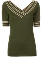 Charlott V-neck Jumper - Green