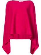 Oscar De La Renta Draped-front Jumper - Red