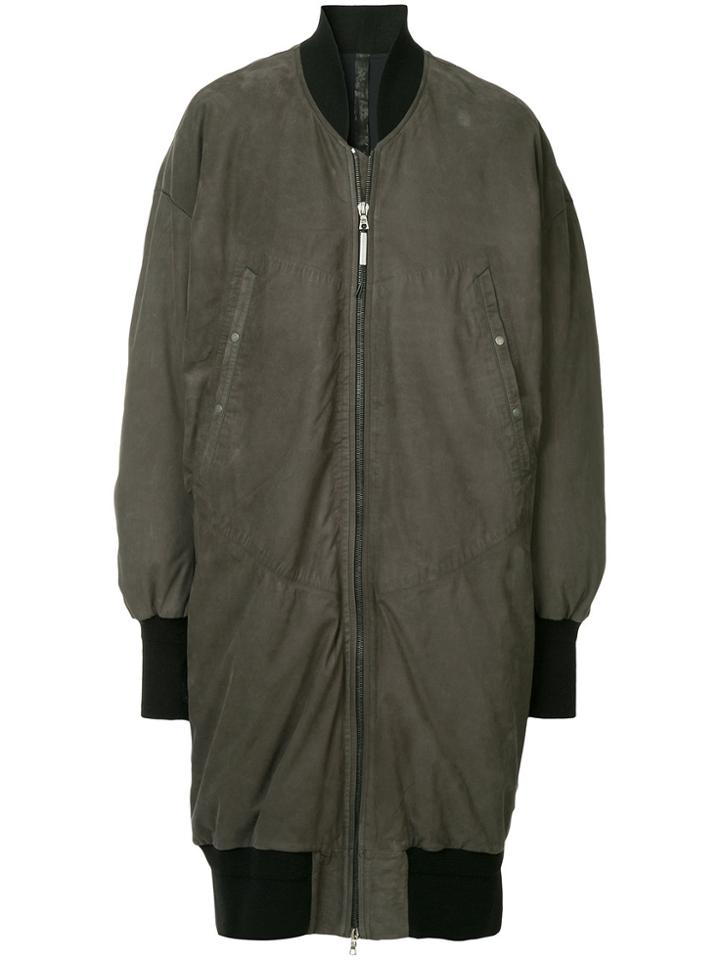 Isaac Sellam Experience Mid-length Bomber Jacket - Green