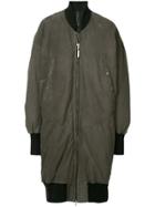 Isaac Sellam Experience Mid-length Bomber Jacket - Green