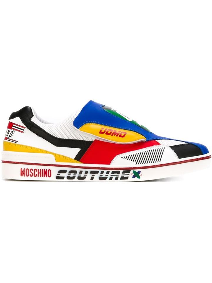 Moschino Panelled Sneakers
