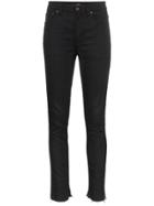 Saint Laurent High-waisted Skinny Jeans - Black