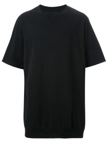 Dressedundressed Neck Detailing Short-sleeved Sweatshirt