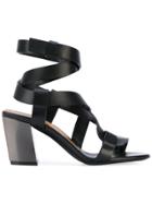 Tom Ford Strappy Heeled Sandals - Black