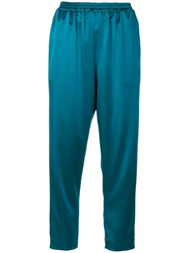 Gianluca Capannolo Cropped Straight Trousers - Blue