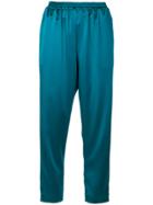 Gianluca Capannolo Cropped Straight Trousers - Blue