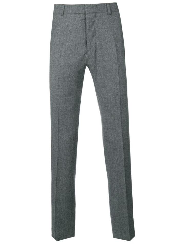 Ami Paris Fitted Leg Trousers - Grey