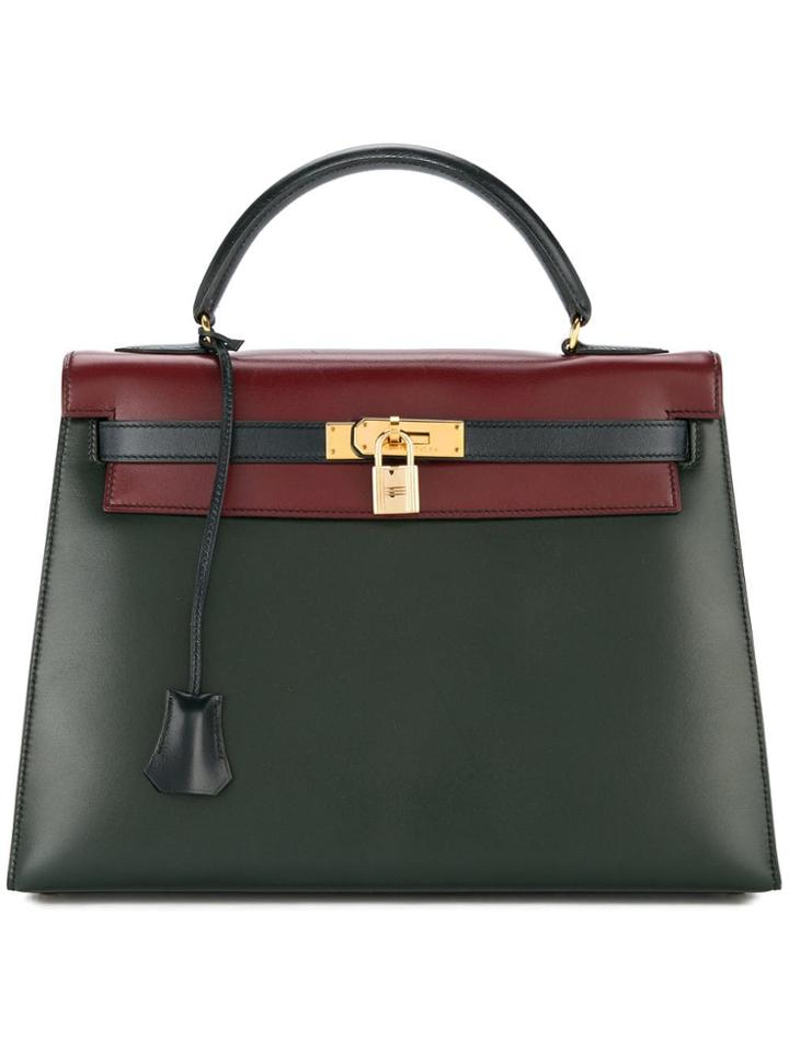 Hermès Vintage Kelly 32 2way Hand Bag - Green