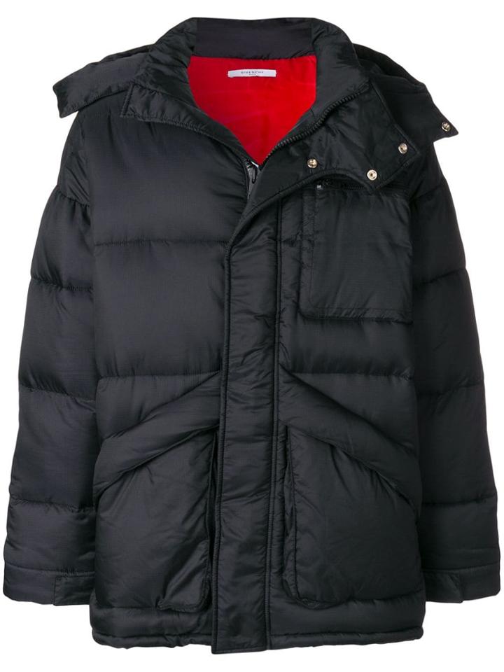 Givenchy Hooded Puffer Jacket - Black
