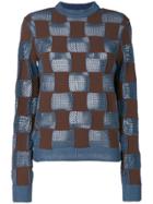 Marni Mesh Patterned Sweater - Blue