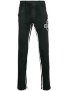 Balmain Embellished Logo Jeans - Black