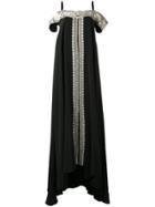 Vilshenko Embroidered Off Shoulder Dress - Black
