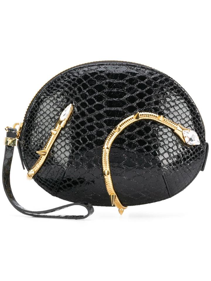 Giuseppe Zanotti Design Embellished Clutch - Black