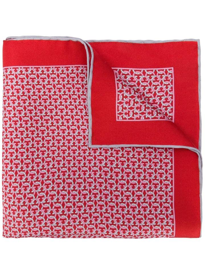 Salvatore Ferragamo Patterned Scarf - Red