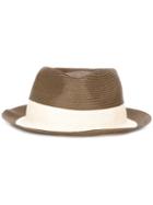 Eleventy Panama Hat, Men's, Size: 59, Brown, Cotton