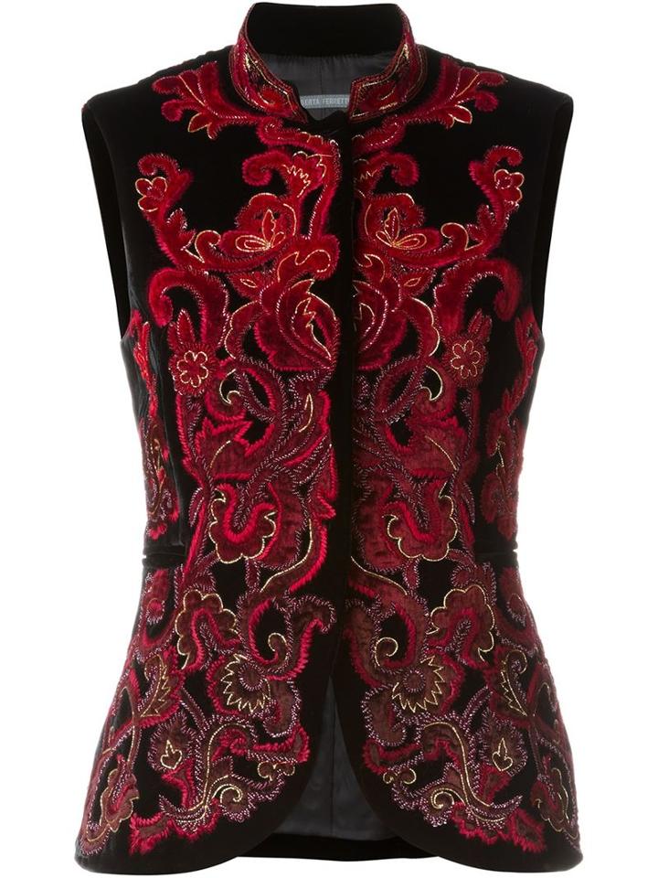Alberta Ferretti Embroidered Vest