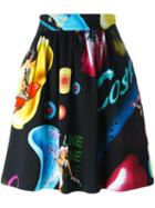 Jeremy Scott 'cosmic Pin-up Girl' Skirt, Size: 38, Black, Cotton