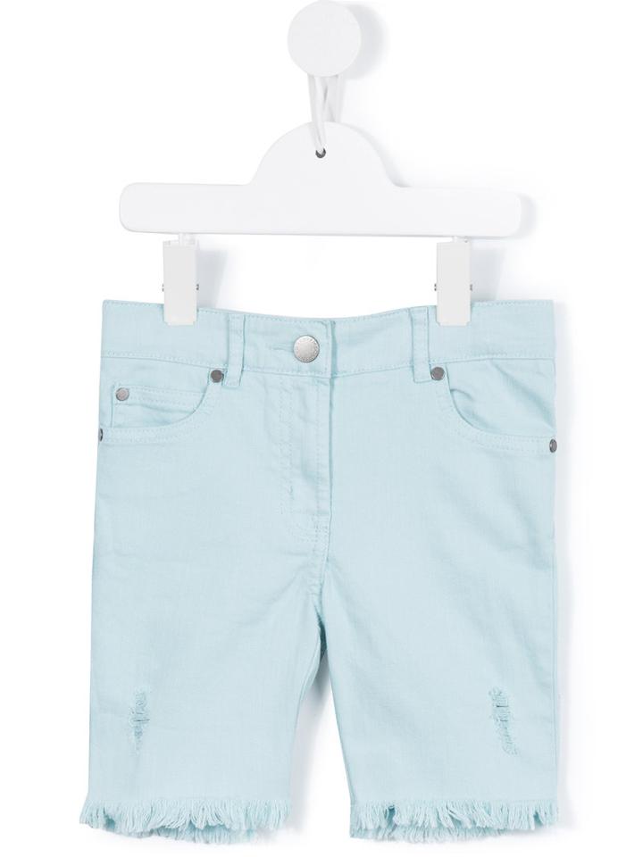 Stella Mccartney Kids Kennedy Shorts, Girl's, Size: 10 Yrs, Blue
