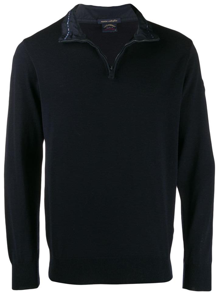 Paul & Shark Zipped Sweatshirt - Blue