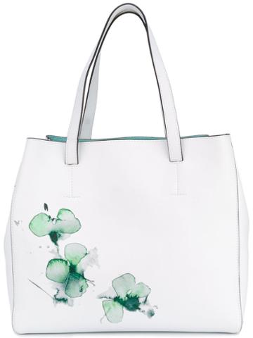 Fratelli Rossetti - Watercolour Floral Shoulder Bag - Women - Leather - One Size, White, Leather