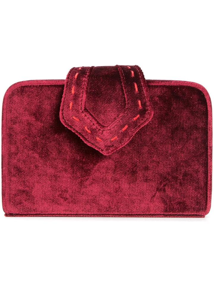 Mehry Mu Mini Box Clutch - Red