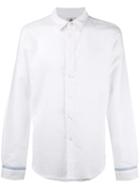 Ps By Paul Smith Monkey Print Cuff Shirt, Men's, Size: Large, White, Cotton/linen/flax