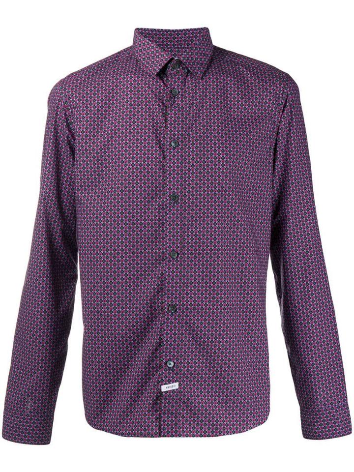 Kenzo Tiger Monograme Shirt - Pink